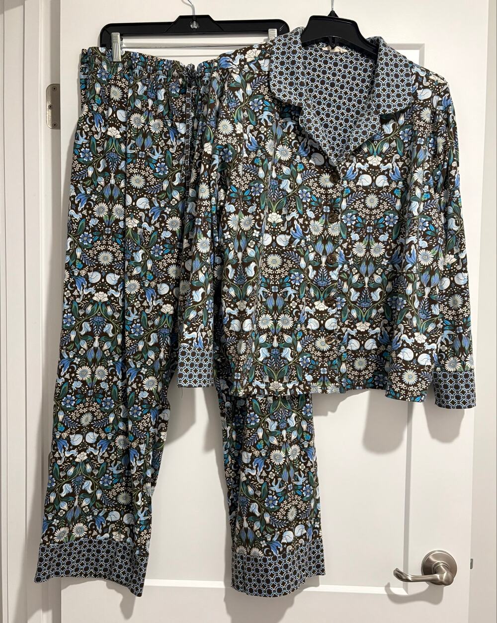 Vera Bradley Women's 2-Piece Pajama Set “Enchanted Woodland” Print Size XXL
